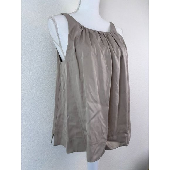 Haven Well Within womens small beige lyocell flowy tank top minimalist lagenlook - Picture 2 of 7